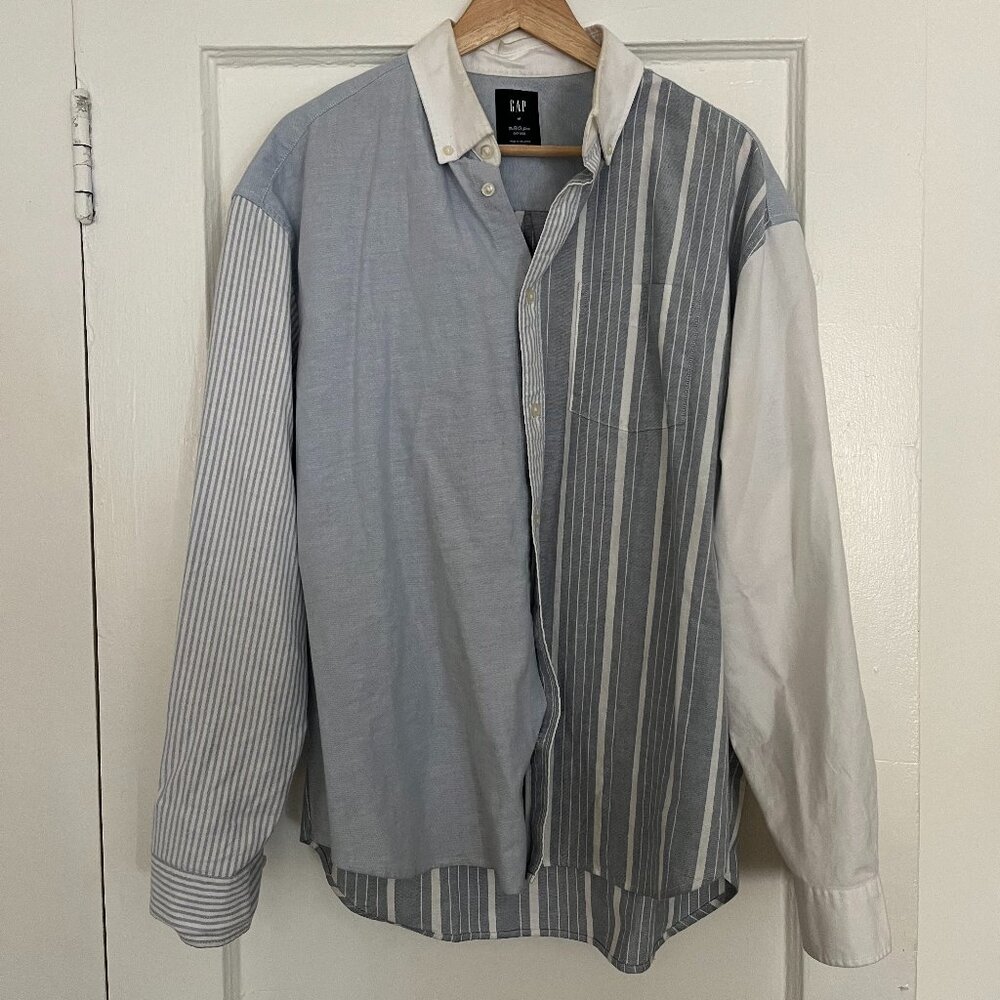 Gap Multi-Pattern Oversized Oxford - image 1